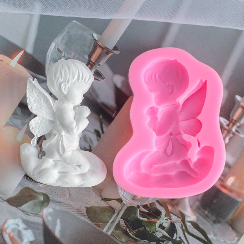 Chocolate Angel Wings Cake Chocolate Silicone Candle Mold