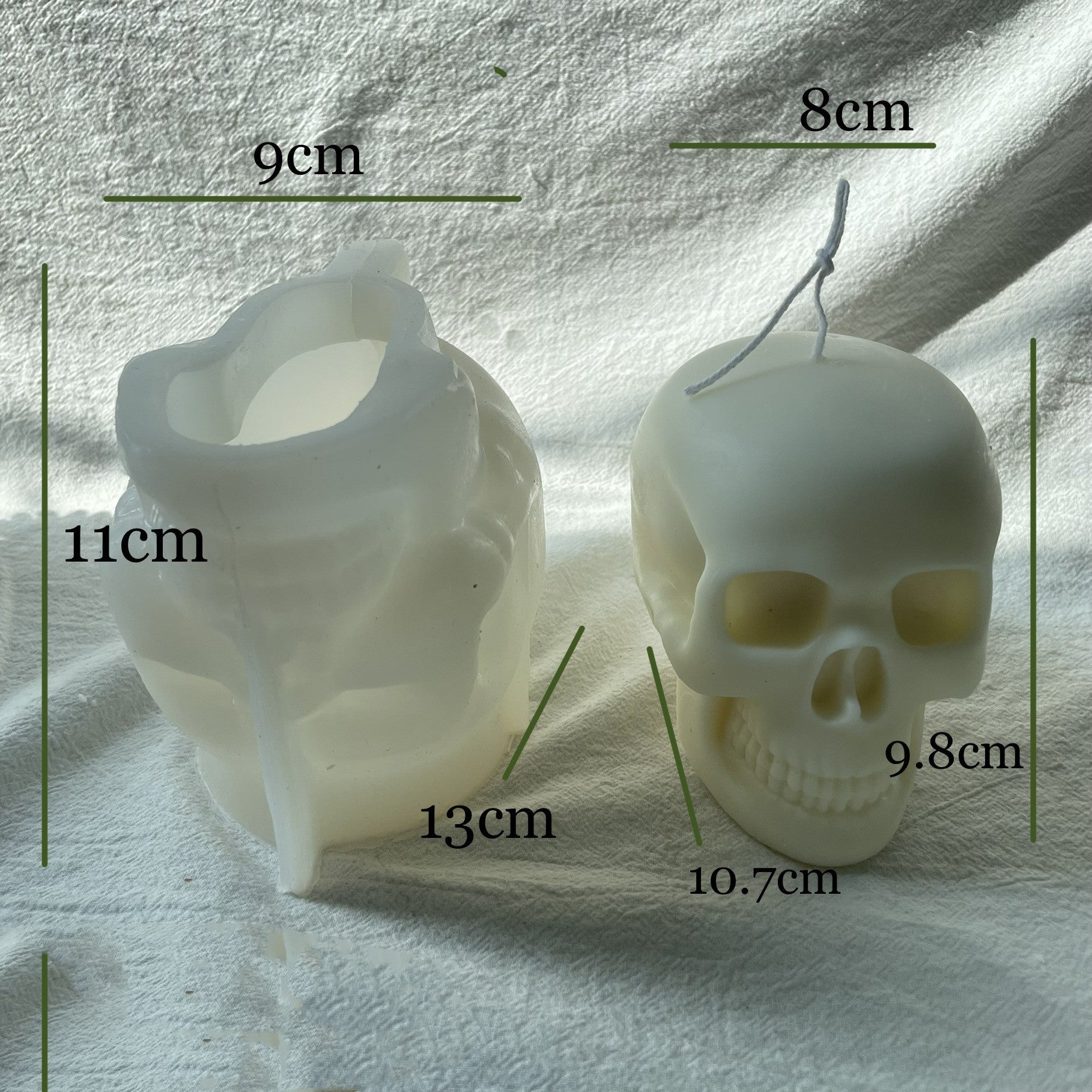 Creative Skull Candle Silicone Chocolate Mould