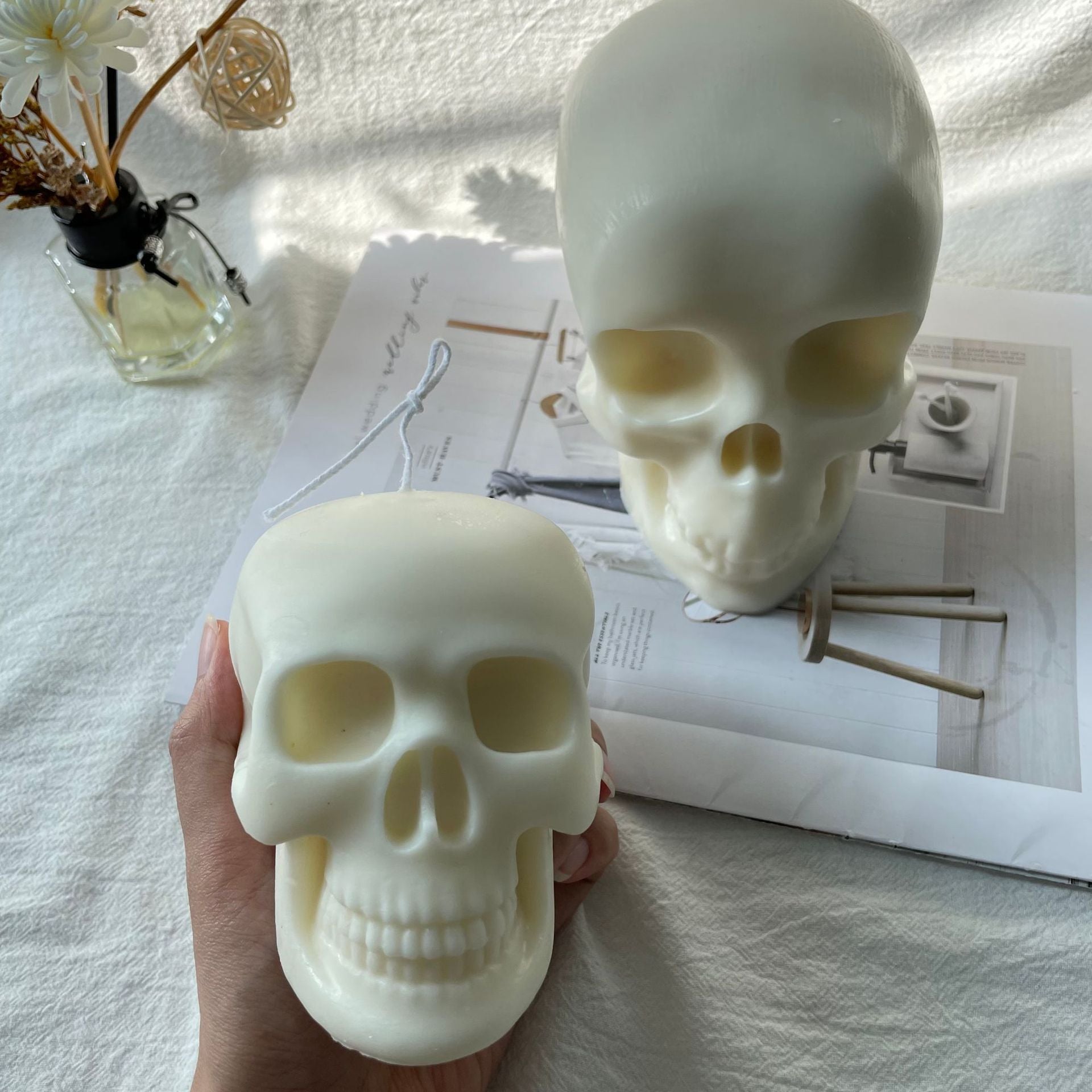 Creative Skull Candle Silicone Chocolate Mould