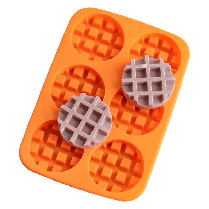 Simulation waffle chocolate candle silicone mold