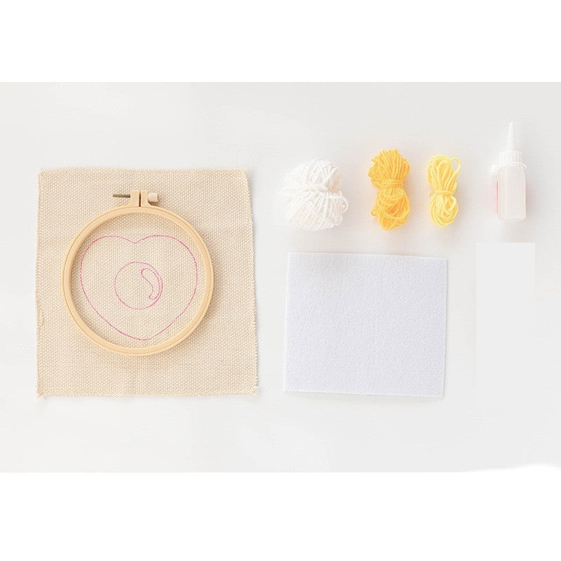 Handmade Diy Embroidery Coaster Material Bag