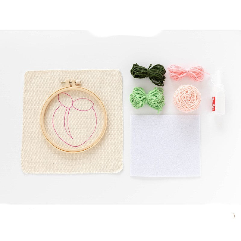 Handmade Diy Embroidery Coaster Material Bag