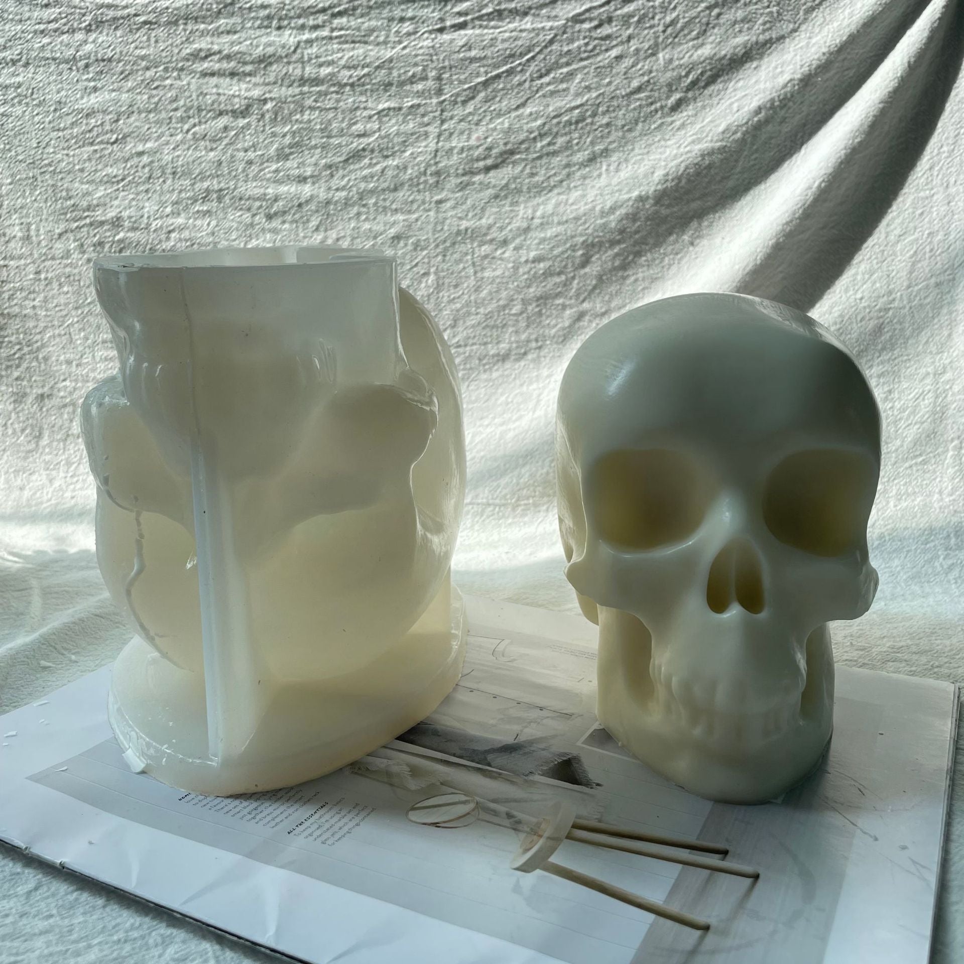 Creative Skull Candle Silicone Chocolate Mould