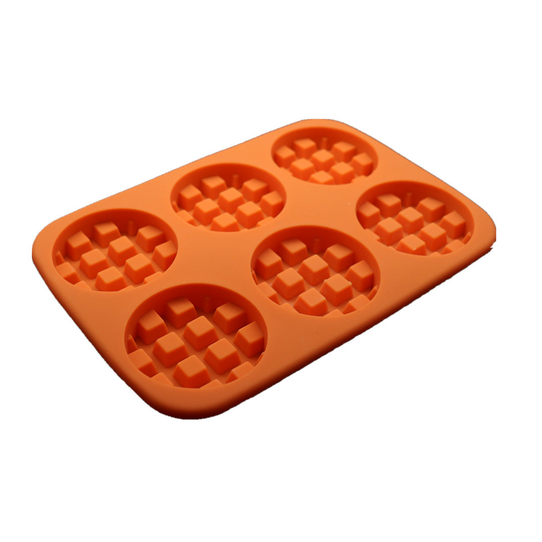 Simulation waffle chocolate candle silicone mold