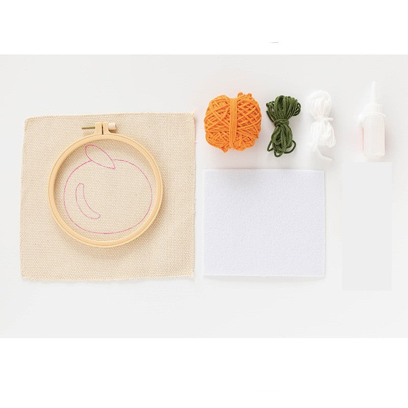 Handmade Diy Embroidery Coaster Material Bag