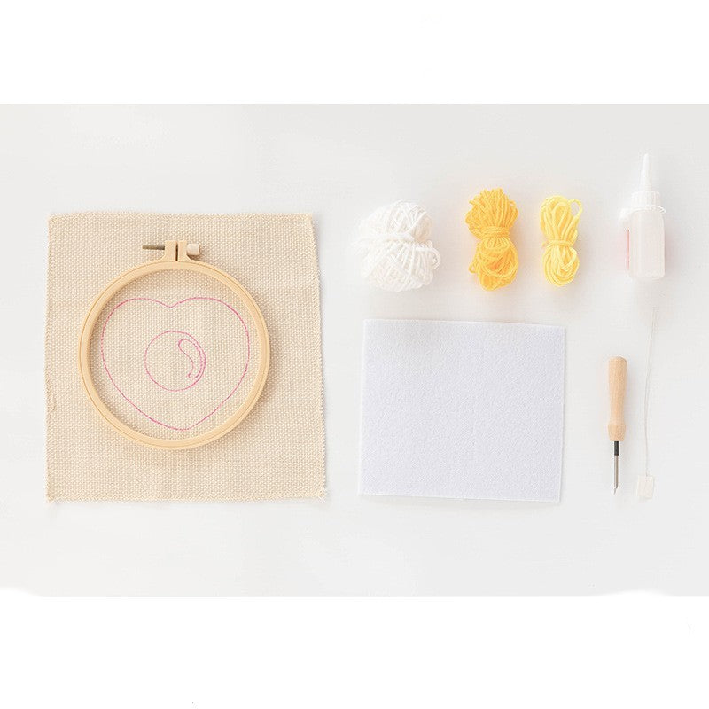 Handmade Diy Embroidery Coaster Material Bag