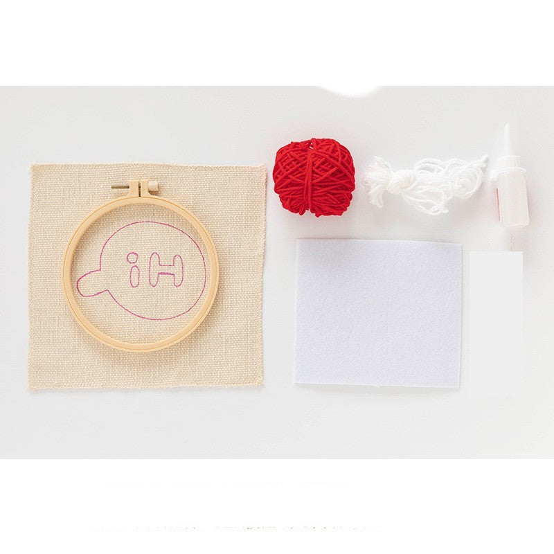 Handmade Diy Embroidery Coaster Material Bag