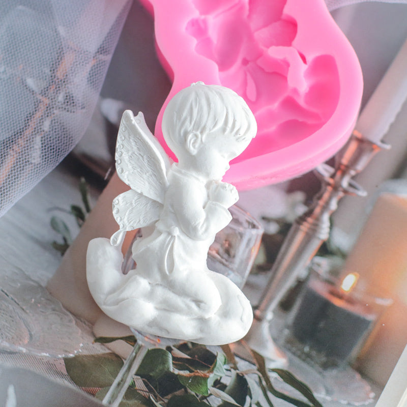 Chocolate Angel Wings Cake Chocolate Silicone Candle Mold